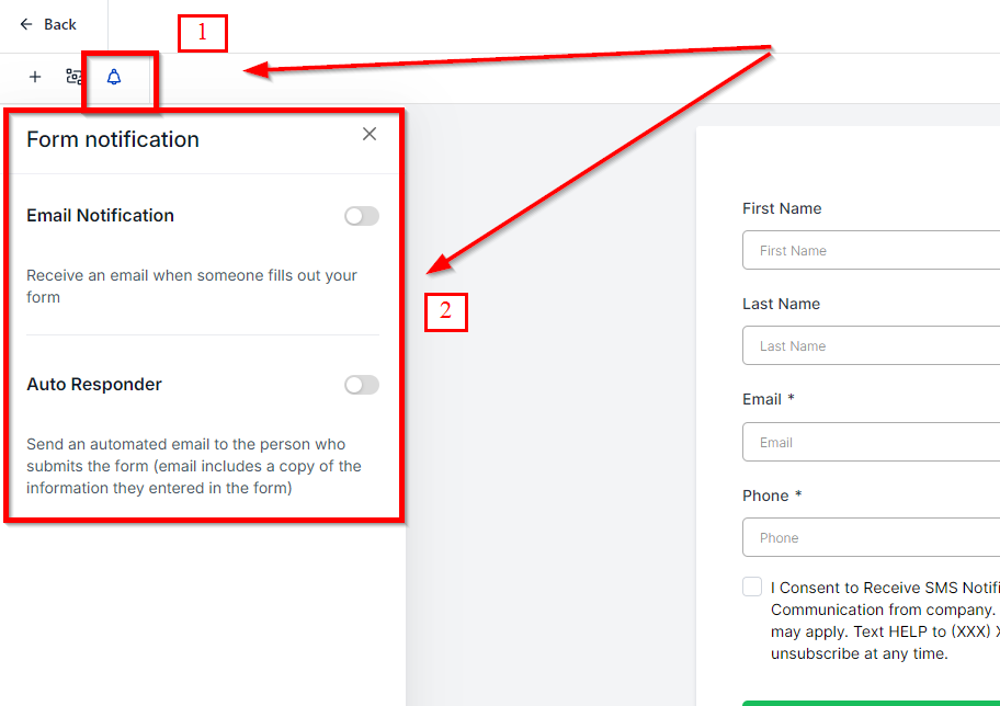 Enabling Email Notifications for Form Survey Submissions – figure 2