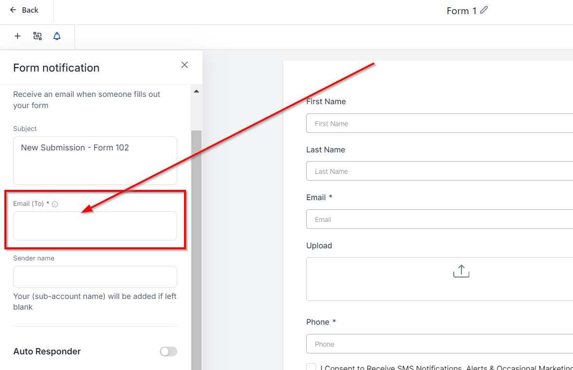 Enabling Email Notifications for Form Survey Submissions – figure 4
