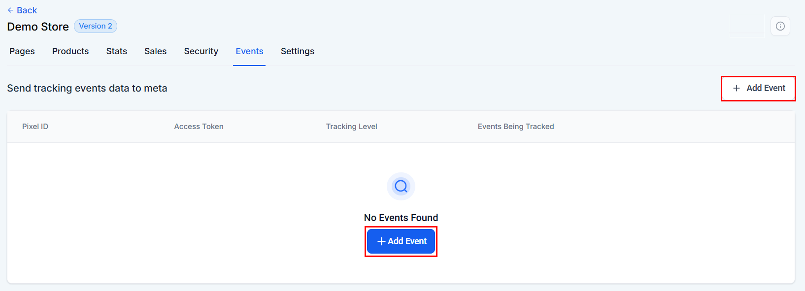Events Tab - Stores – figure 2