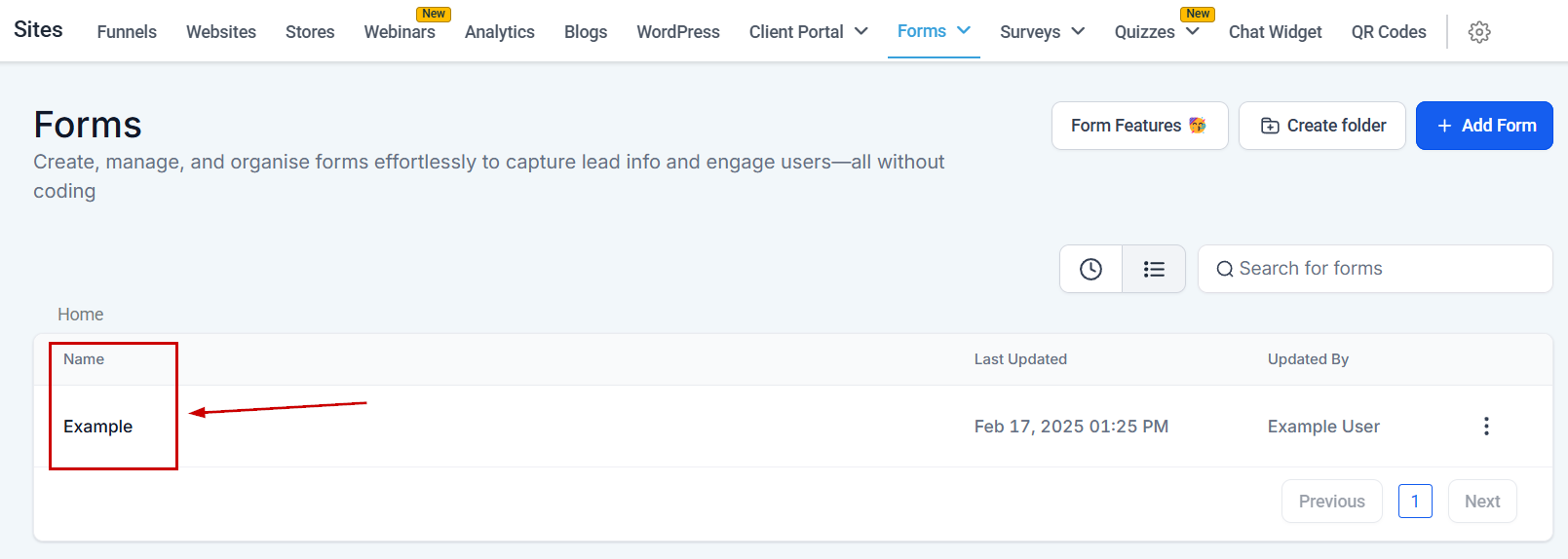 Form Builder Overview – figure 4