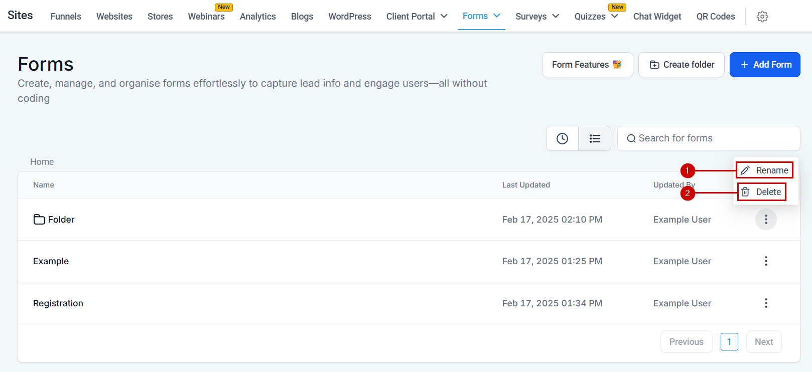 Form Builder Overview – figure 13