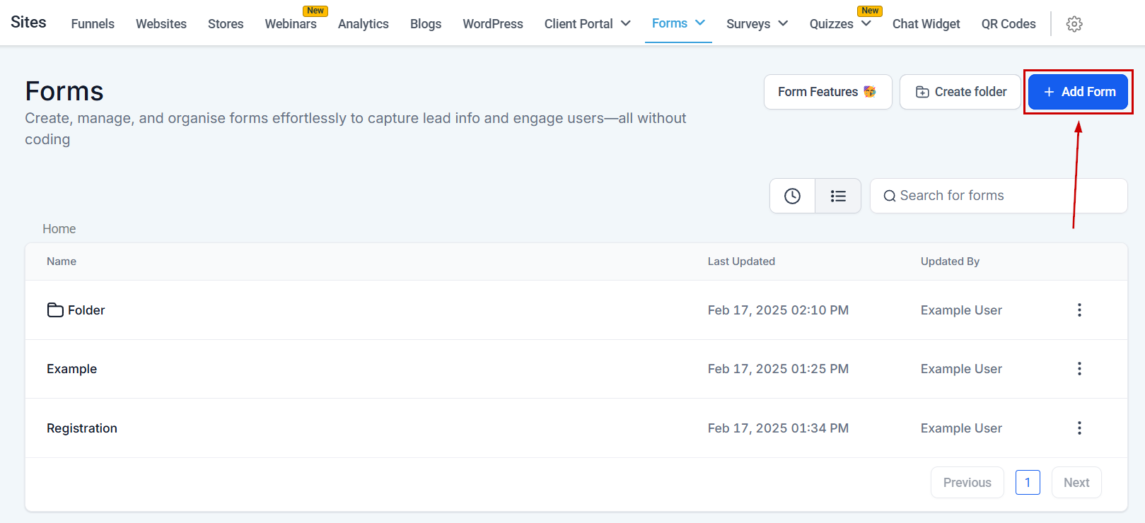 Form Builder Overview – figure 14