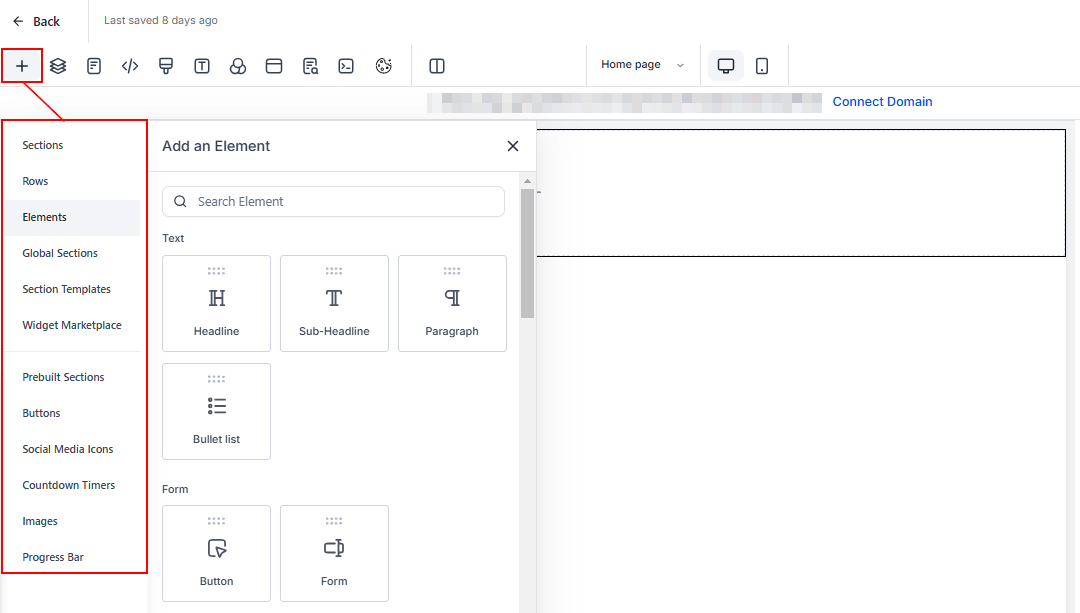 Funnel Builder Overview & Settings – figure 2