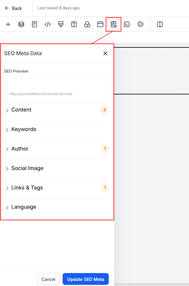 Funnel Builder Overview & Settings – figure 10