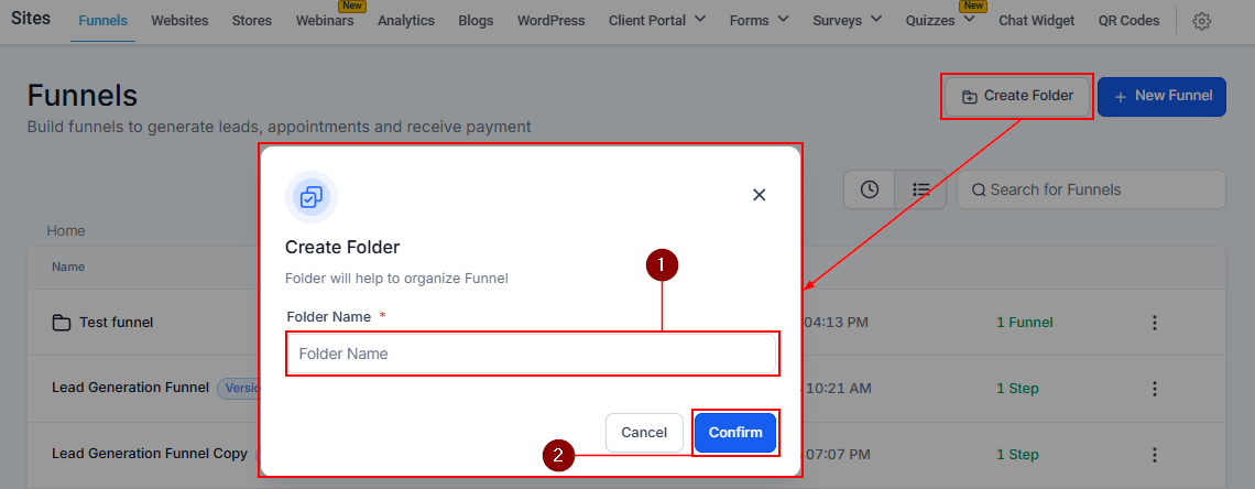 Funnels Overview – figure 3