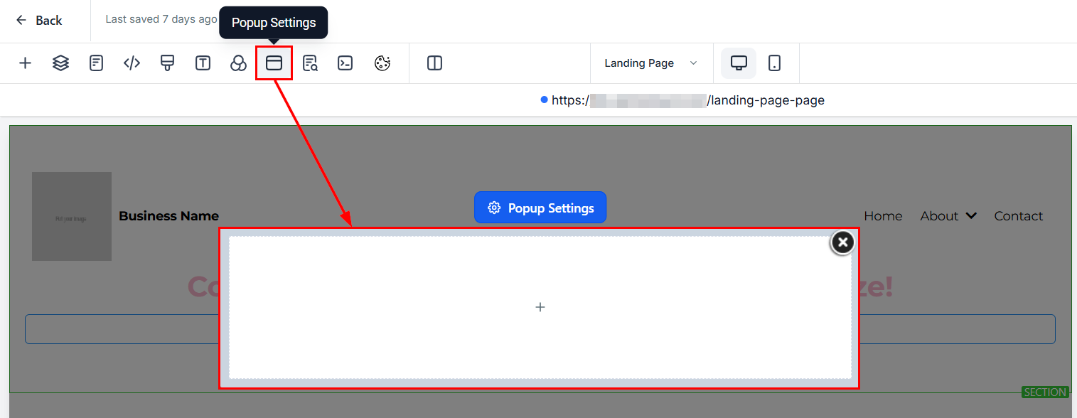 How to Add a Popup on Your FunnelWebsite – figure 3