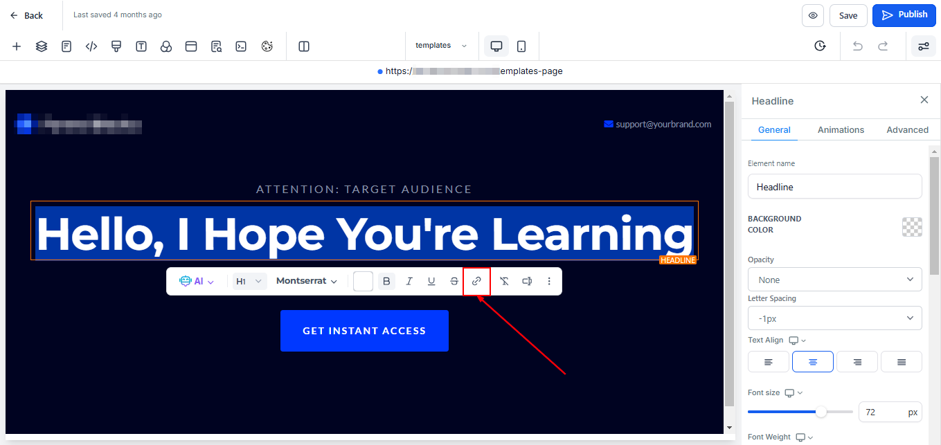 How to Add Hyperlinks to Your Funnels & Websites – figure 4