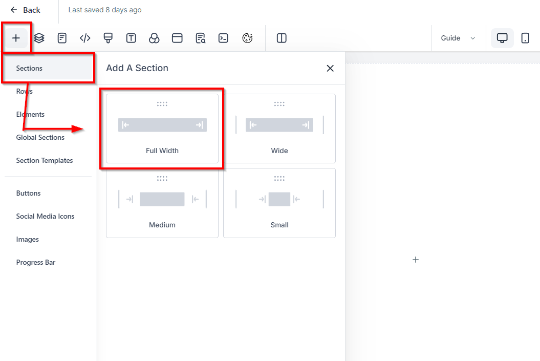 How to Create a Footer on a Landing Page – figure 1