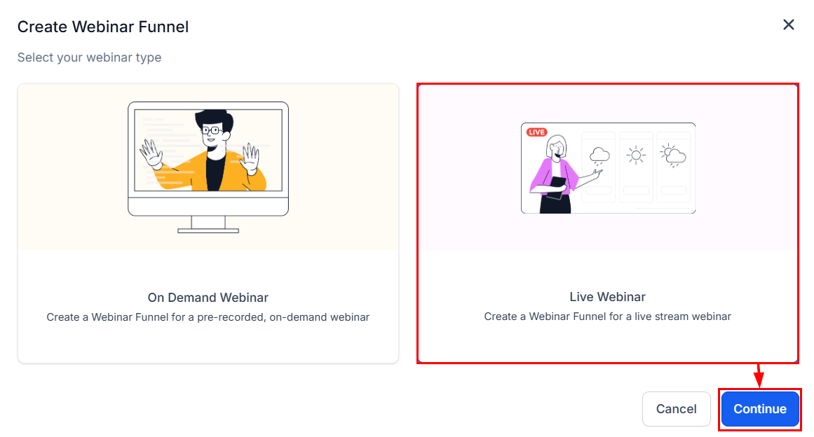 How to Create a Live Webinar Funnel – figure 2