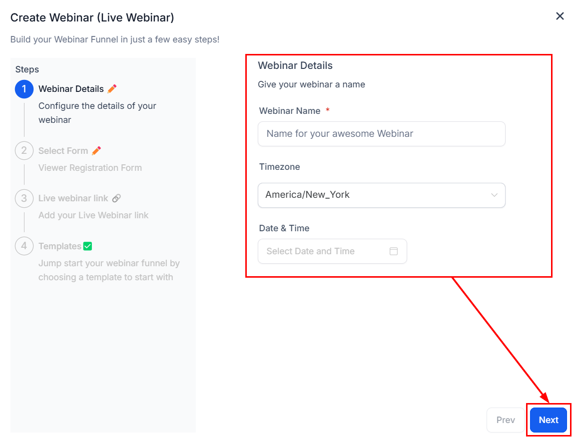 How to Create a Live Webinar Funnel – figure 3