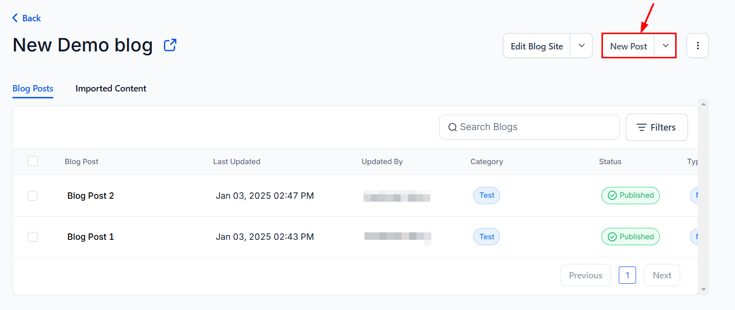 How to Create a New Blog Post – figure 2