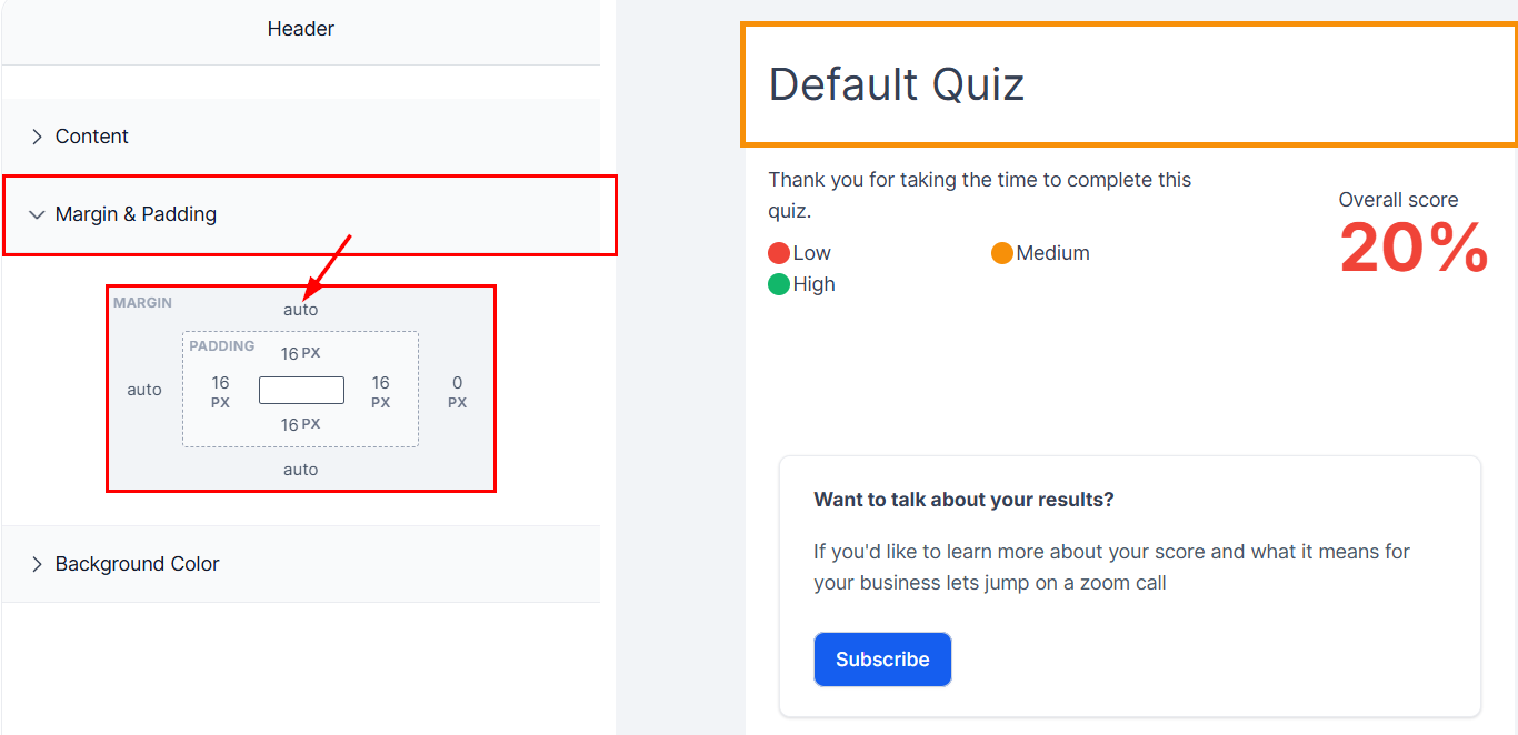 How to Customize Your Quiz Result Template – figure 4