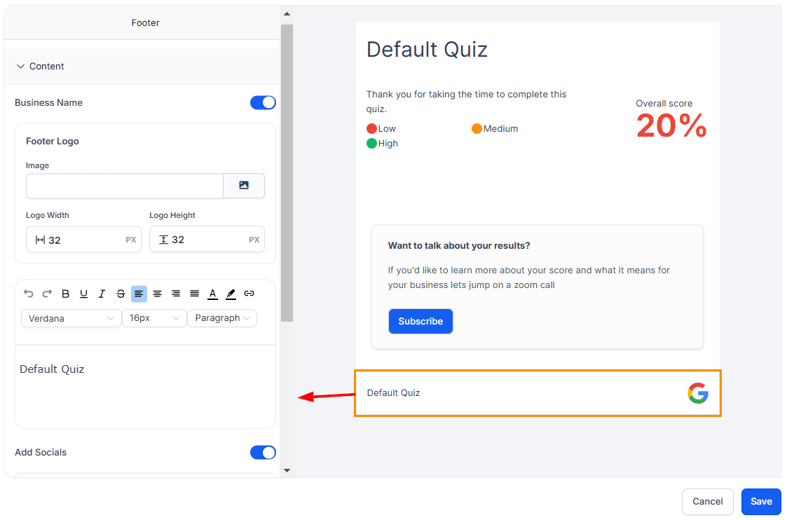 How to Customize Your Quiz Result Template – figure 19