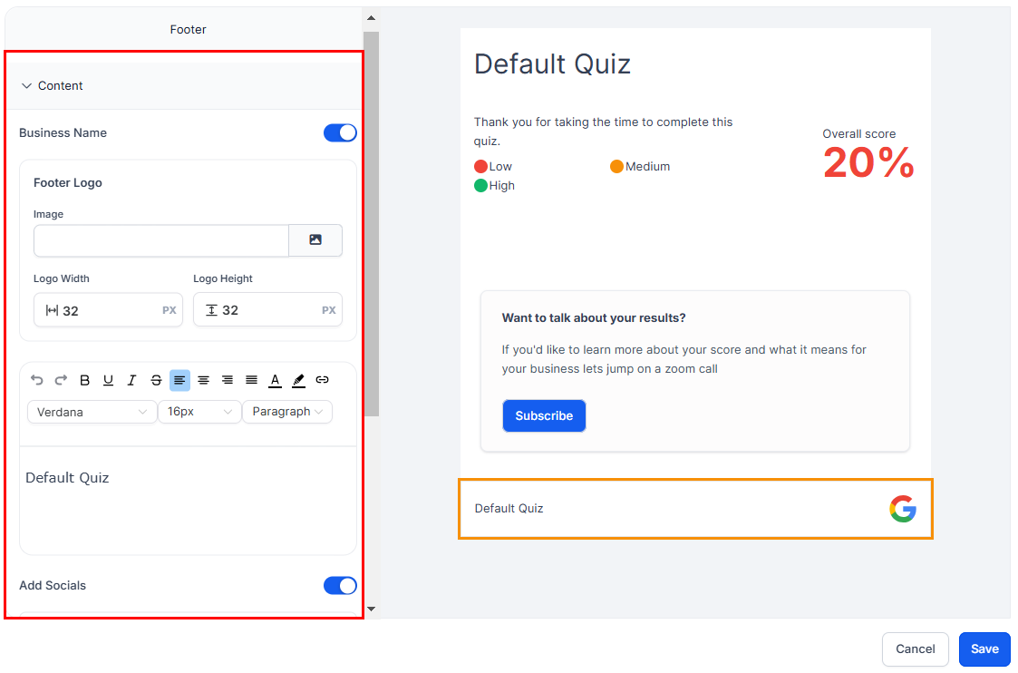 How to Customize Your Quiz Result Template – figure 20