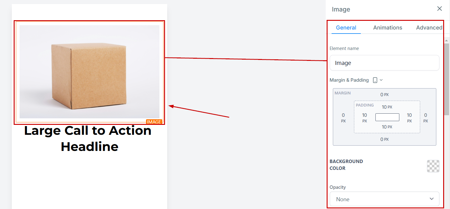 How to Edit an Image for Mobile View – figure 2