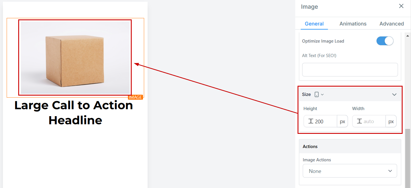 How to Edit an Image for Mobile View – figure 4