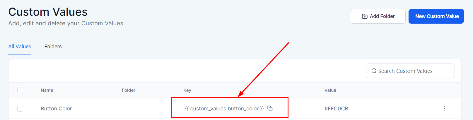 Implementing Custom Color Values In WebsitesFunnels – figure 3