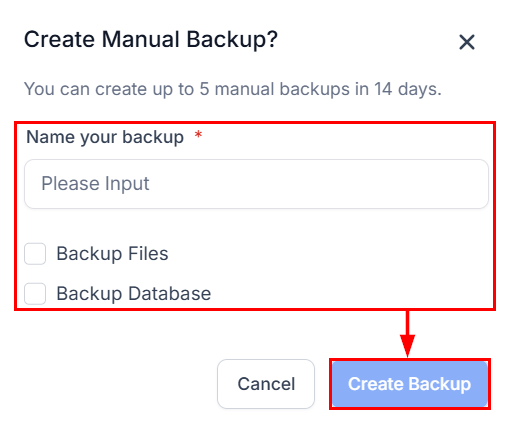 Manual Backup & Restore for WordPress Hosting – figure 5