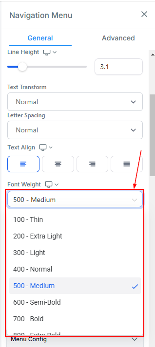 Navigation Menu – figure 7