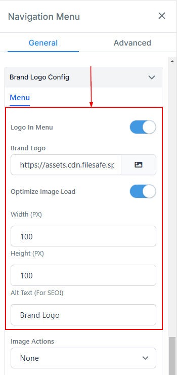 Navigation Menu – figure 19