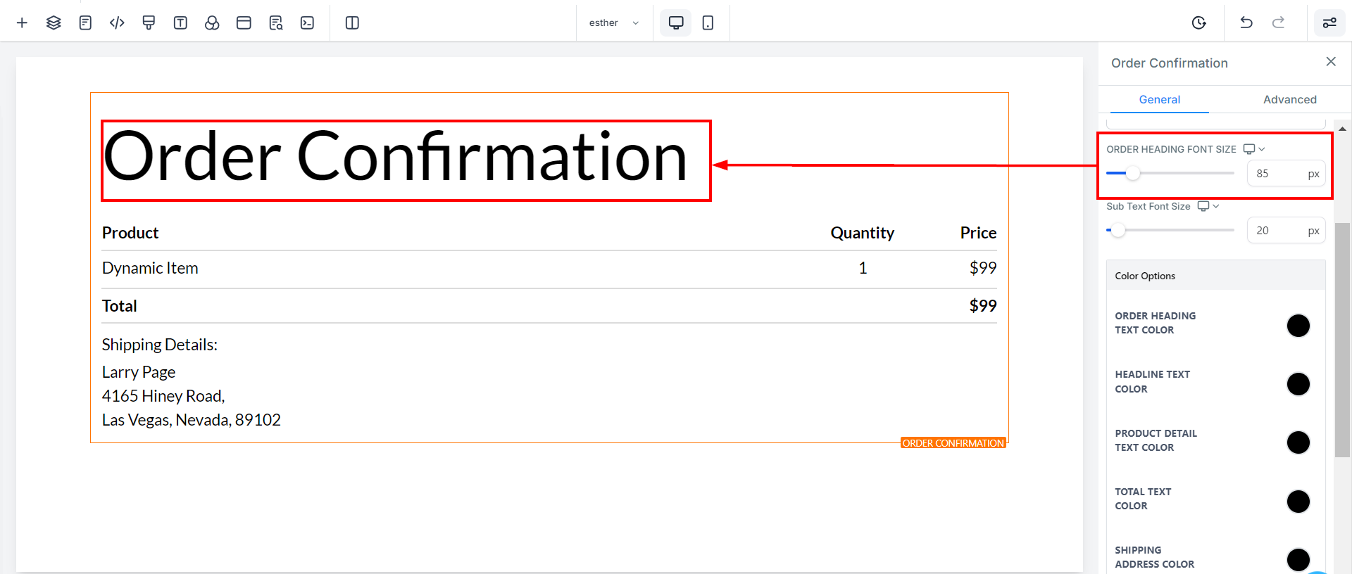Order Confirmation – figure 4