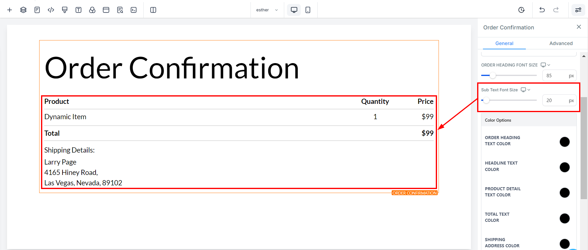 Order Confirmation – figure 5