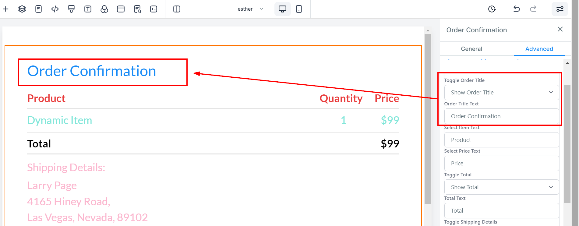 Order Confirmation – figure 9