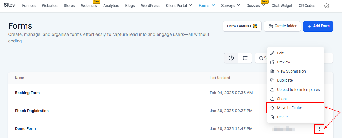 Organize Your Forms & Surveys With Folders – figure 2