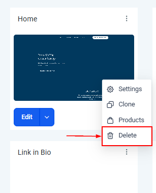 Pages Tab - Websites – figure 13