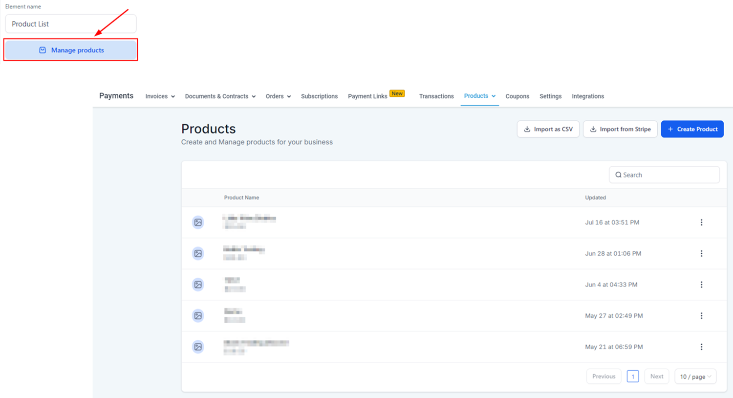 Product List Element – figure 1