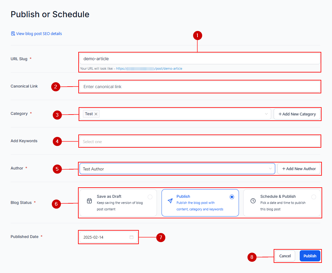 Publish or Schedule Blog Post – figure 4