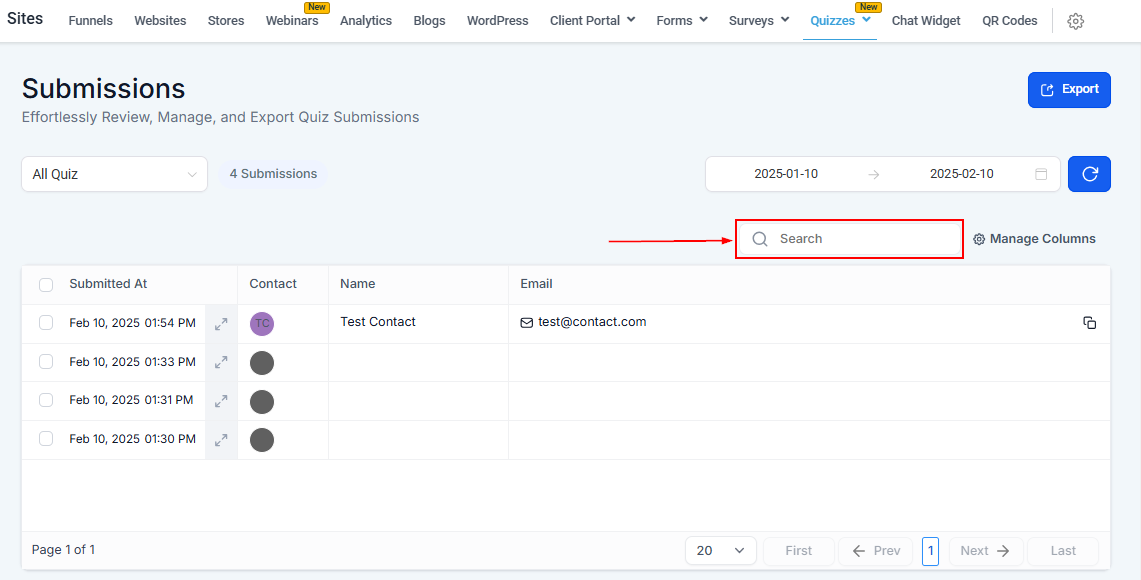 Quiz Submissions – figure 6