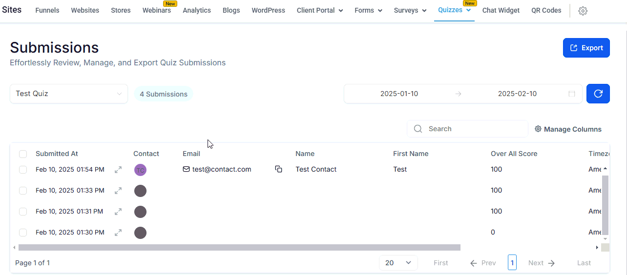 Quiz Submissions – figure 10