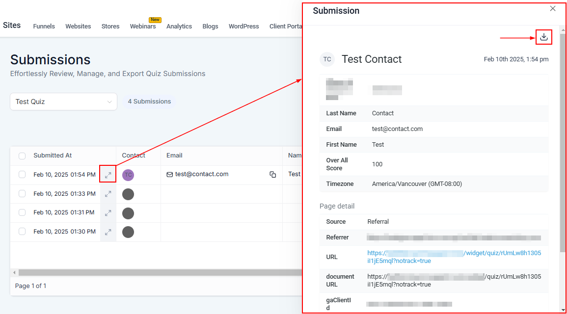 Quiz Submissions – figure 11