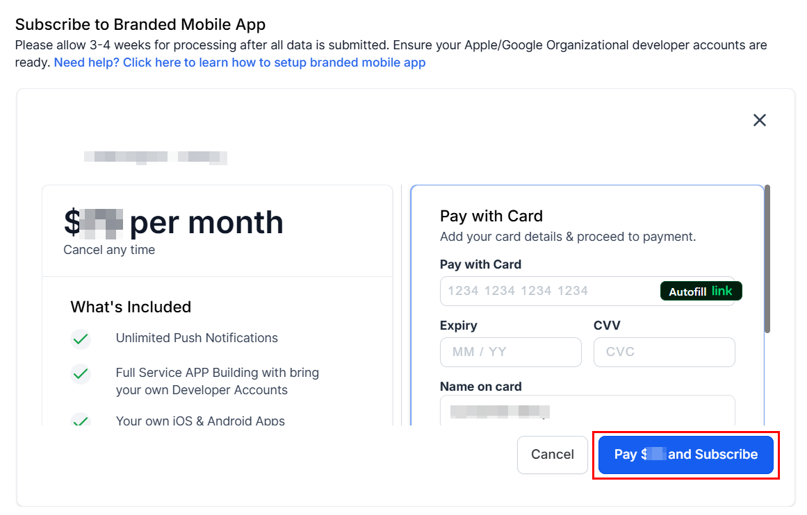 Setting Up The Branded Mobile App – figure 3