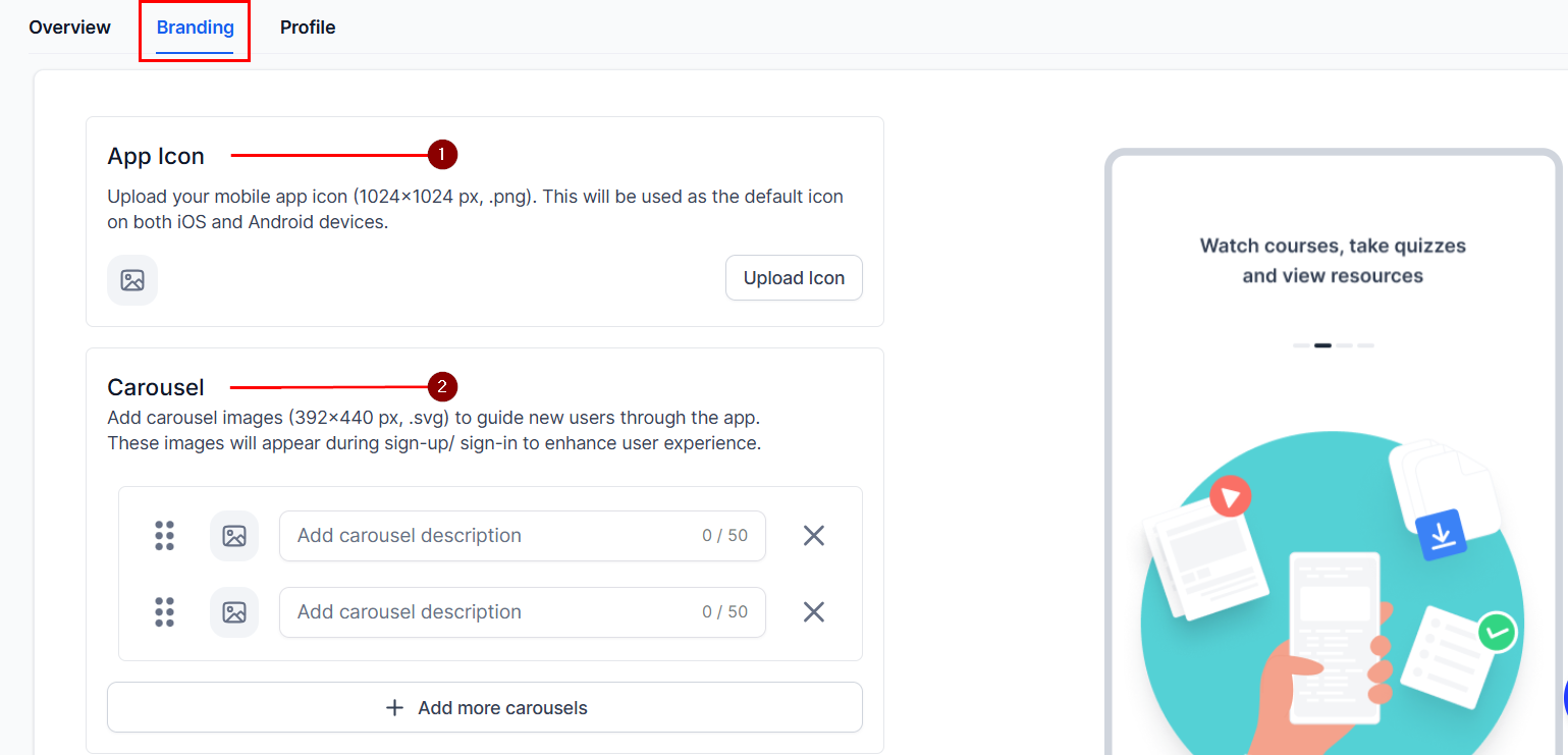 Setting Up The Branded Mobile App – figure 5