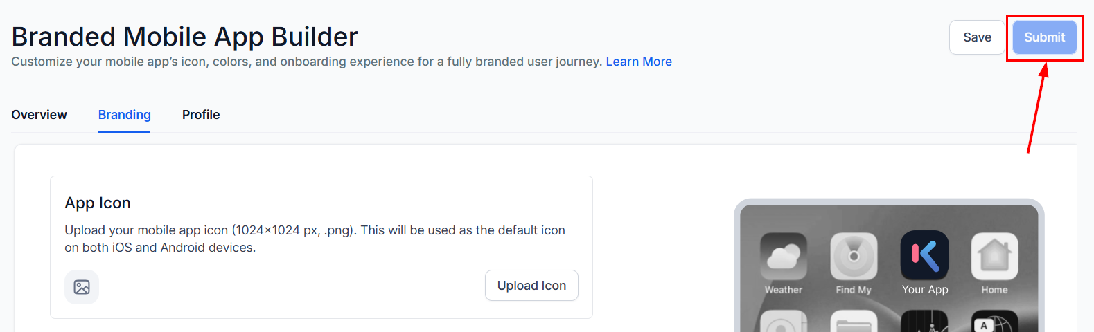 Setting Up The Branded Mobile App – figure 11