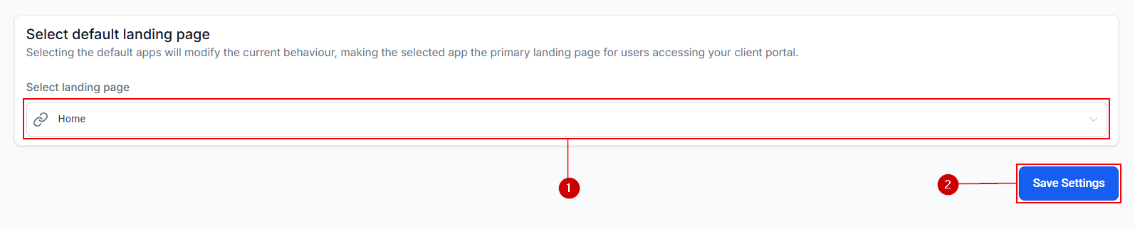 Setting up the Client Portal – figure 11