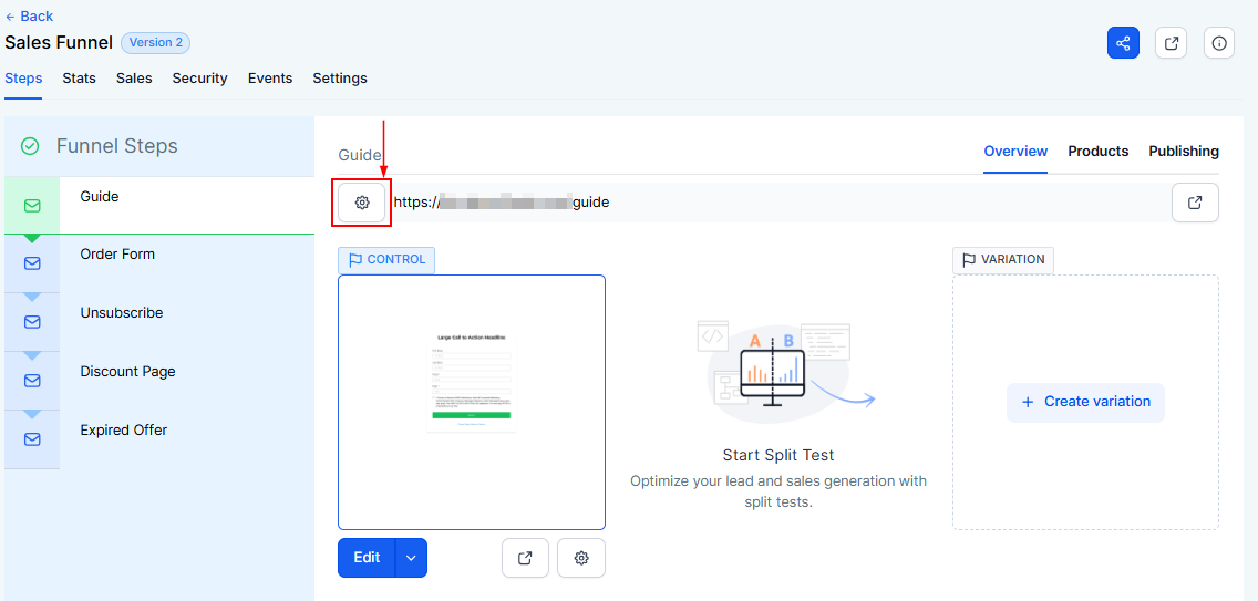 Steps Tab - Funnels – figure 12