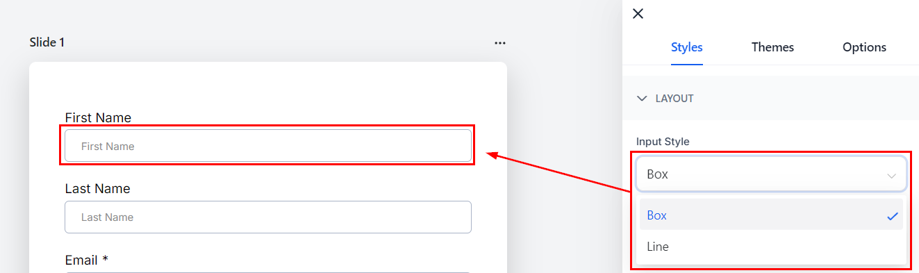 Styles tab – figure 2