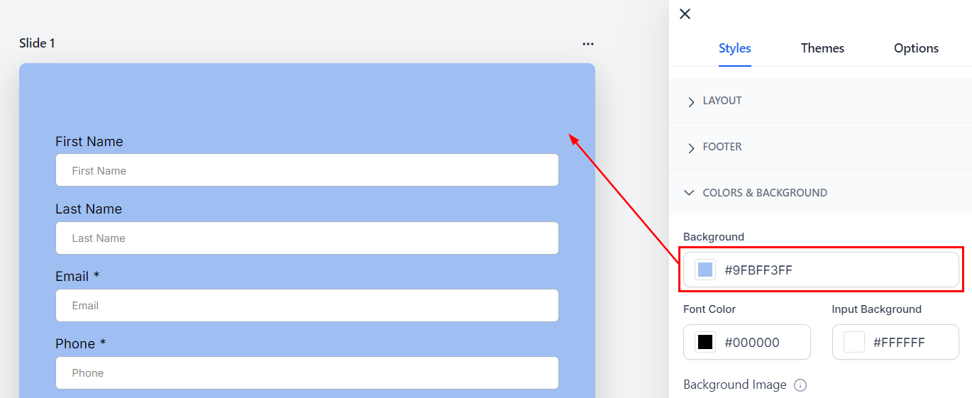 Styles tab – figure 14