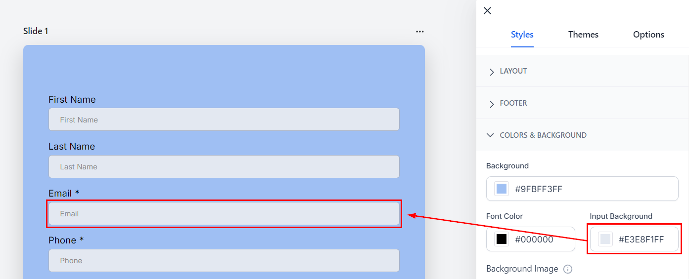 Styles tab – figure 16