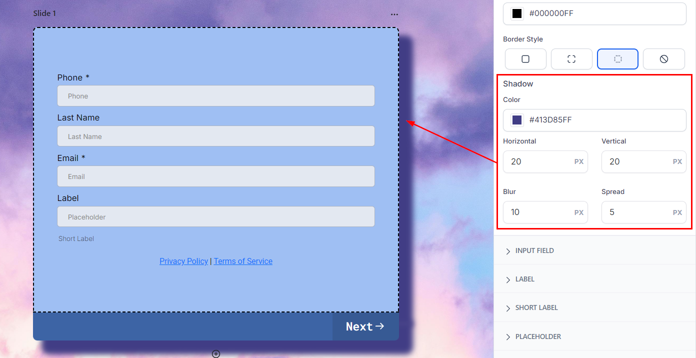 Styles tab – figure 21