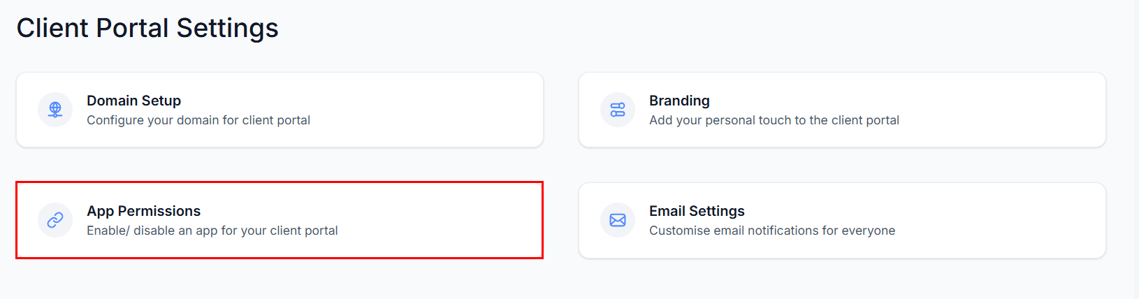 Subscription Management in the Client Portal – figure 6