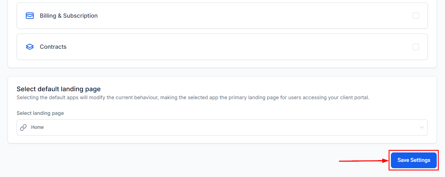 Subscription Management in the Client Portal – figure 8