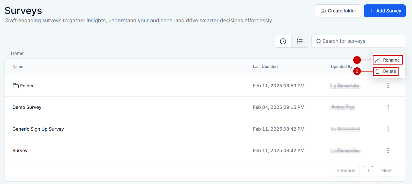 Survey Builder Tab Overview – figure 12