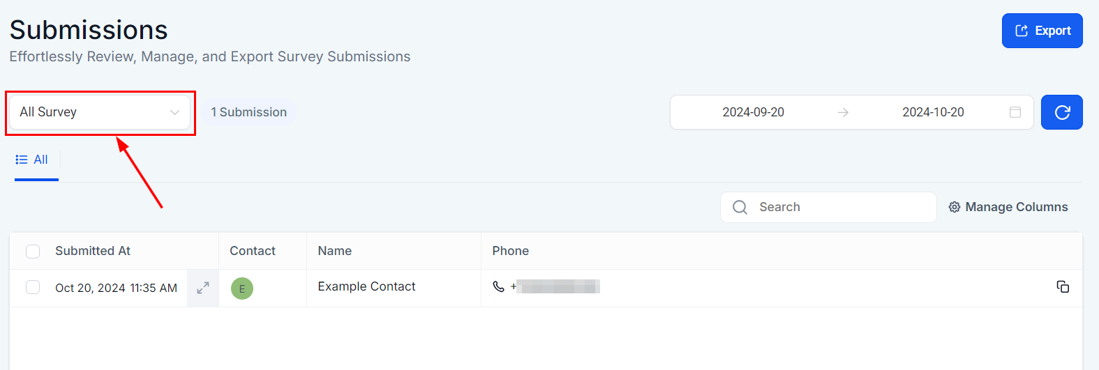 Survey Submissions – figure 3