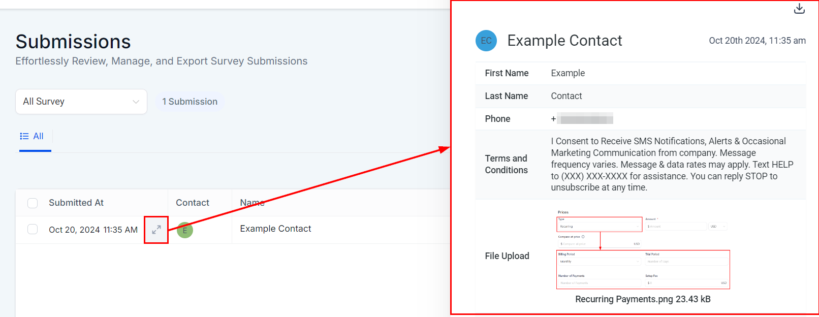 Survey Submissions – figure 12