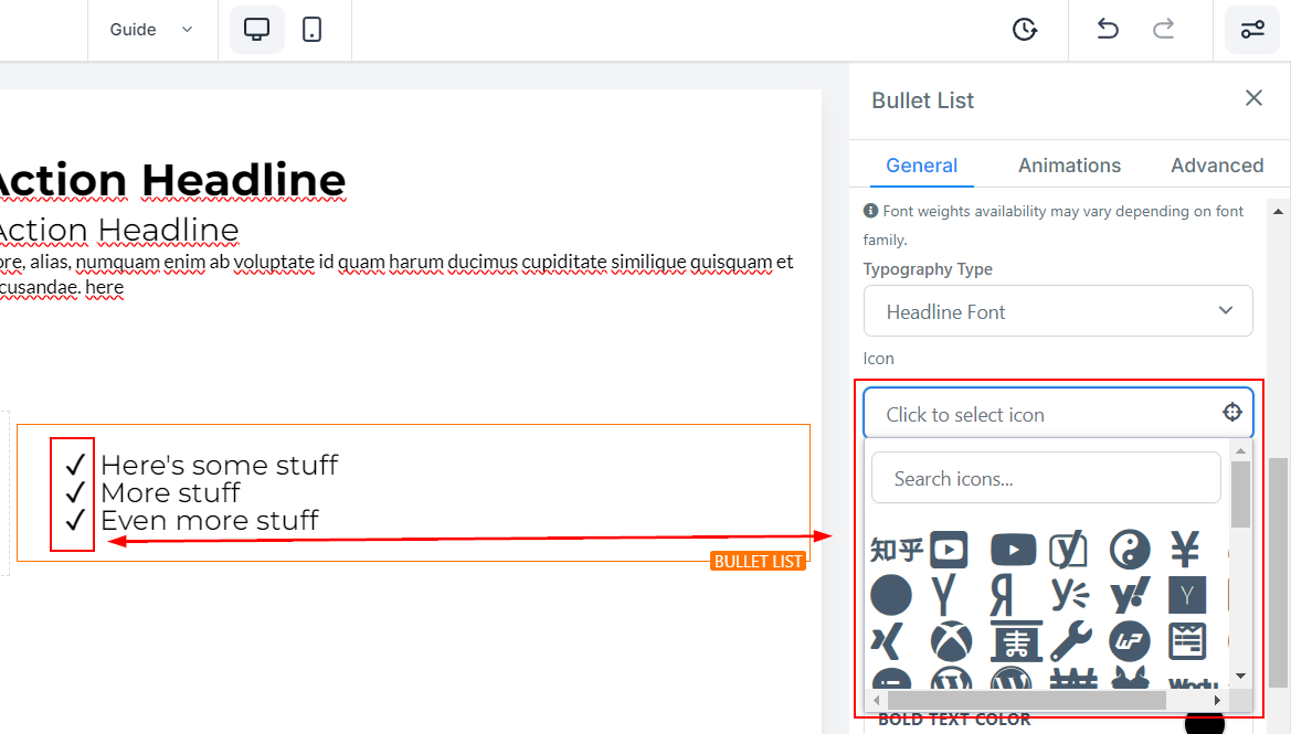 Text Element – figure 8