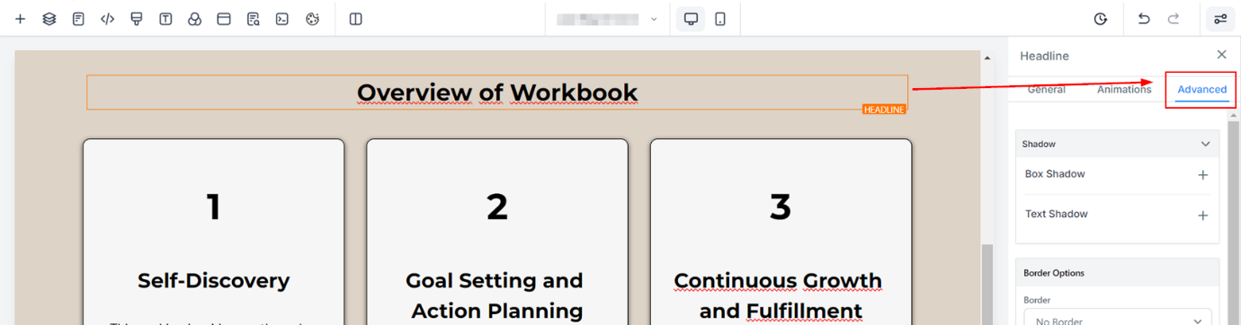 Utilizing Box & Text Shadows in Sites – figure 1